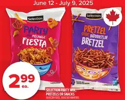 Metro SELECTION PARTY MIX, PRETZELS OR SNACKS offer