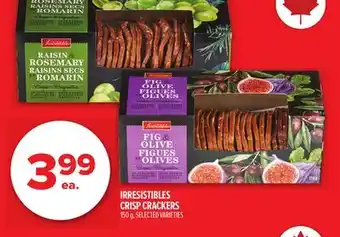 Metro IRRESISTIBLES CRISP CRACKERS offer