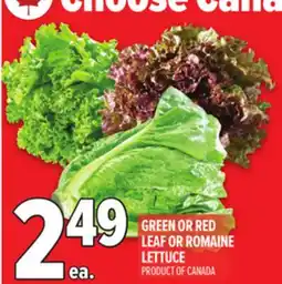 Metro GREEN OR RED LEAF OR ROMAINE LETTUCE offer