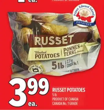 Metro PEI RUSSET POTATOES offer