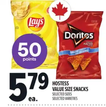 Metro HOSTESS VALUE SIZE SNACKS offer