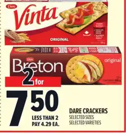 Metro DARE CRACKERS offer