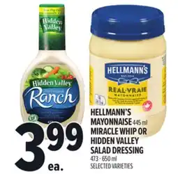 Metro HELLMANN'S MAYONNAISE offer