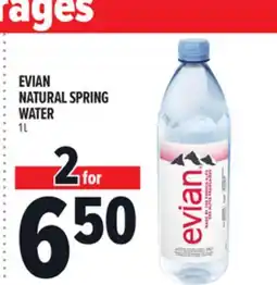 Metro EVIAN NATURAL SPRING WATER offer
