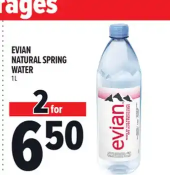 Metro EVIAN NATURAL SPRING WATER offer
