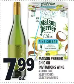 Metro MAISON PERRIER CHIC OR INVITATIONS WINE offer