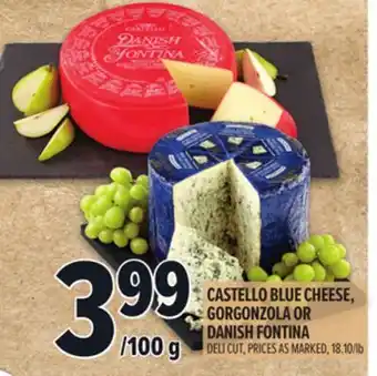 Metro CASTELLO BLUE CHEESE, GORGONZOLA OR DANISH FONTINA offer