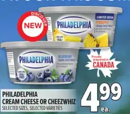Metro PHILADELPHIA CREAM CHEESE OR CHEEZWHIZ offer
