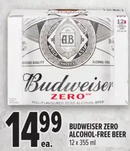 Metro BUDWEISER ZERO ALCOHOL-FREE BEER offer