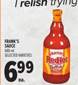 Metro FRANK'S SAUCE offer