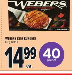 Metro WEBERS BEEF BURGERS offer