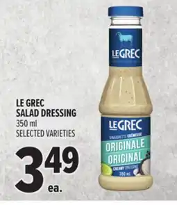 Metro LE GREC SALAD DRESSING offer