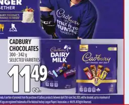 Metro CADBURY CHOCOLATES offer