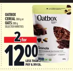 Metro OATBOX CEREAL offer