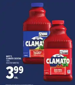 Metro MOTT'S CLAMATO COCKTAIL offer
