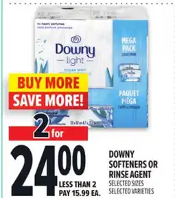 Metro DOWNY SOFTENERS OR RINSE AGENT offer