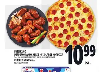Metro FRESH 2 GO PEPPERONI AND CHEESE 16 X-LARGE HOT PIZZA offer