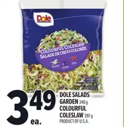 Metro DOLE SALADS GARDEN 340 G COLOURFUL COLESLAW 397 G offer