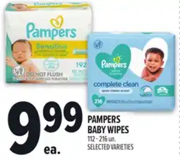 Metro PAMPERS BABY WIPES offer