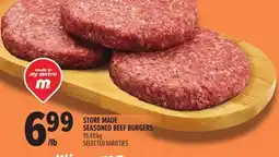 Metro STORE MADE SEASONED BEEF BURGERS offer