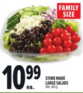 Metro STORE MADE LARGE SALADS offer