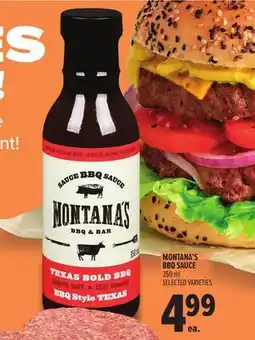 Metro MONTANA'S BBQ SAUCE offer