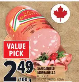 Metro SAN DANIELE MORTADELLA offer