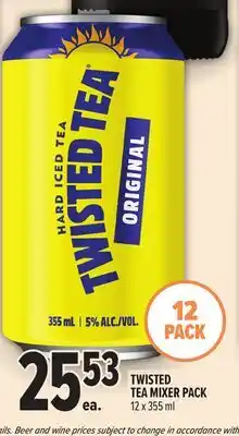 Metro TWISTED TEA MIXER PACK offer