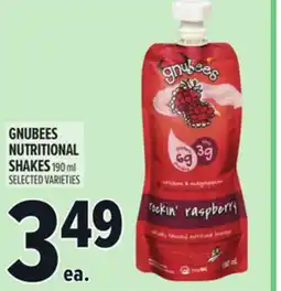 Metro GNUBEES NUTRITIONAL SHAKES offer
