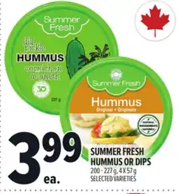Metro SUMMER FRESH HUMMUS OR DIPS offer