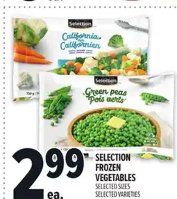 Metro SELECTION FROZEN VEGETABLES offer