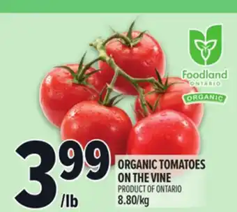 Metro ORGANIC TOMATOES ON THE VINE offer
