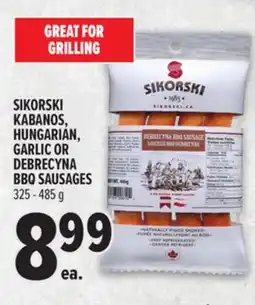 Metro SIKORSKI KABANOS, HUNGARIAN, GARLIC OR DEBRECYNA BBQ SAUSAGES offer