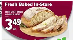 Metro FRONT STREET BAKERY CALABRESE BREAD offer