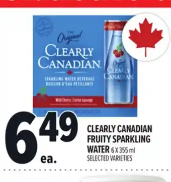 Metro CLEARLY CANADIAN FRUITY SPARKLING WATER offer