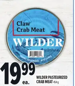 Metro WILDER PASTEURIZED CRAB MEAT offer