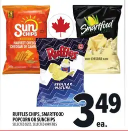 Metro RUFFLES CHIPS, SMARTFOOD POPCORN OR SUNCHIPS offer
