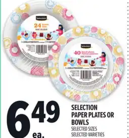 Metro SELECTION PAPER PLATES OR BOWLS offer