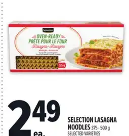 Metro SELECTION LASAGNA NOODLES offer