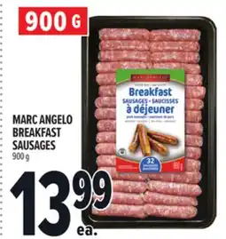 Metro MARC ANGELO BREAKFAST SAUSAGES offer