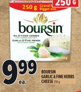 Metro BOURSIN GARLIC & FINE HERBS CHEESE offer