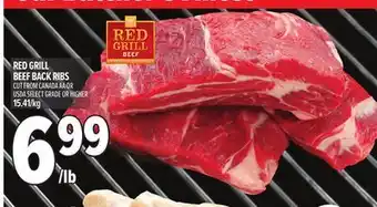 Metro RED GRILL BEEF BACK RIBS offer