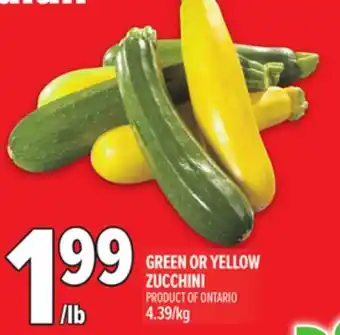 Metro GREEN OR YELLOW ZUCCHINI offer