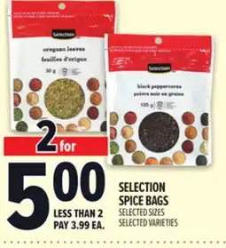 Metro SELECTION SPICE BAGS offer