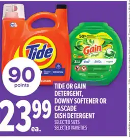 Metro TIDE OR GAIN DETERGENT, DOWNY SOFTENER OR CASCADE DISH DETERGENT offer
