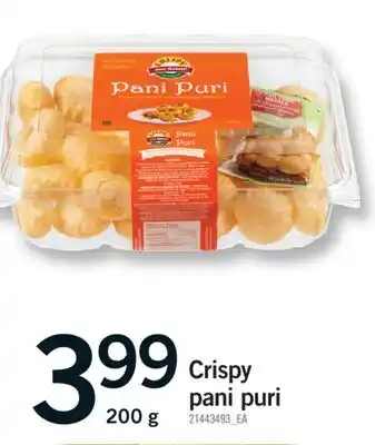 Fortinos CRISPY PANI PURI, 200 G offer