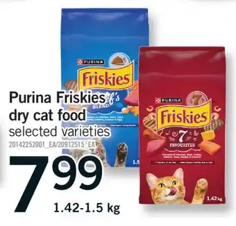 Fortinos PURINA FRISKIES DRY CAT FOOD, 1.42-1.5 KG offer