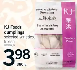 Fortinos KJ FOODS DUMPLINGS, 380 G offer