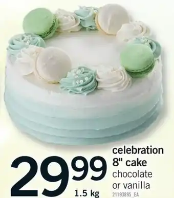 Fortinos CELEBRATION 8 CAKE, 1.5 KG offer