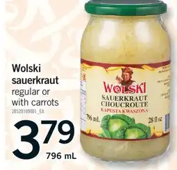 Fortinos WOLSKI SAUERKRAUT, 796 ML offer